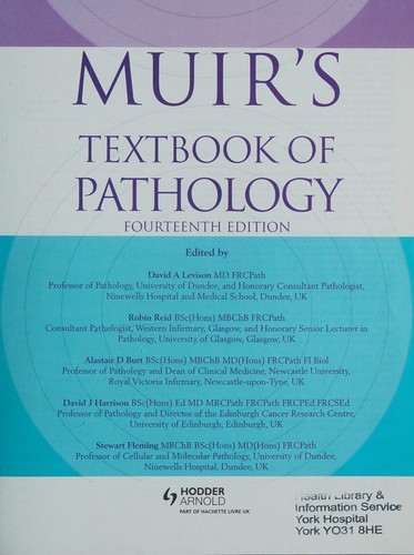 Muir's Textbook of Pathology — cover
