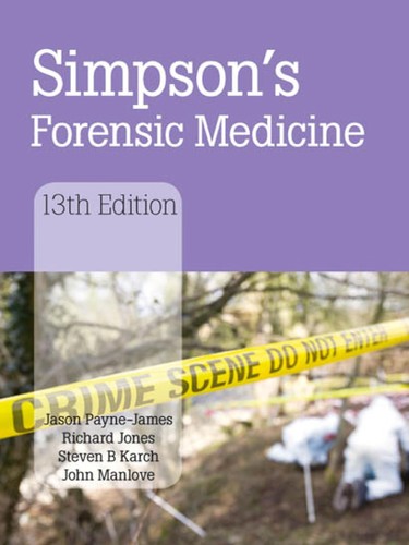 Simpson's Forensic Medicine — cover
